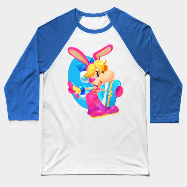 Snowboard Kids fanart - Nancy Baseball T-Shirt by REDZtheARTIST